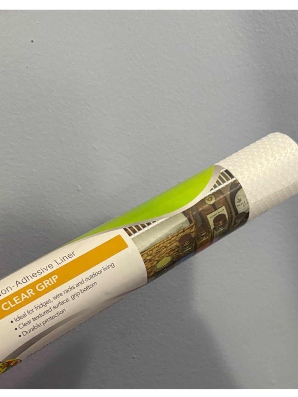 Clear grip shelf liner